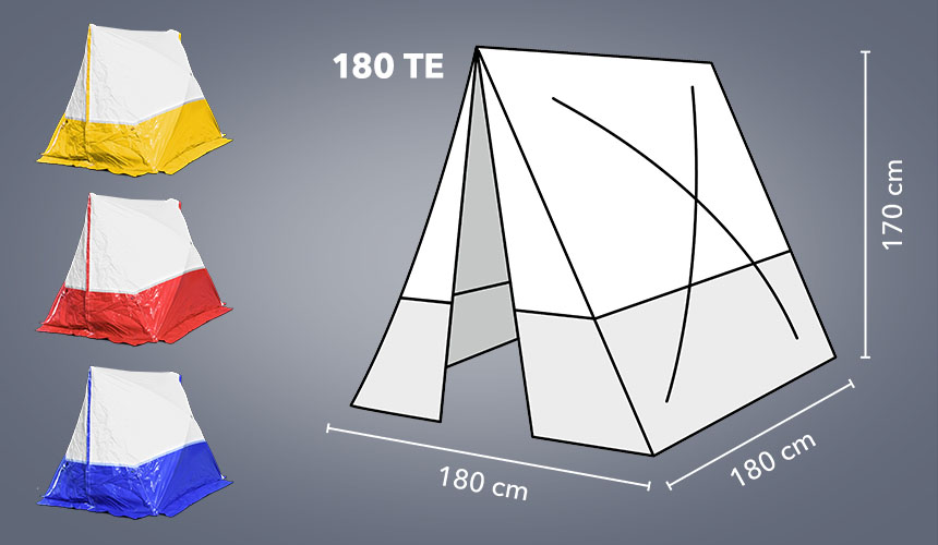 180 TE : variantes de couleurs et dimensions