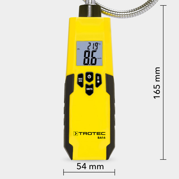 Anémomètre à hélice BA06 - TROTEC