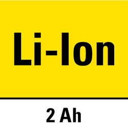 Batterie lithium-ion avec une capacité de 2 Ah