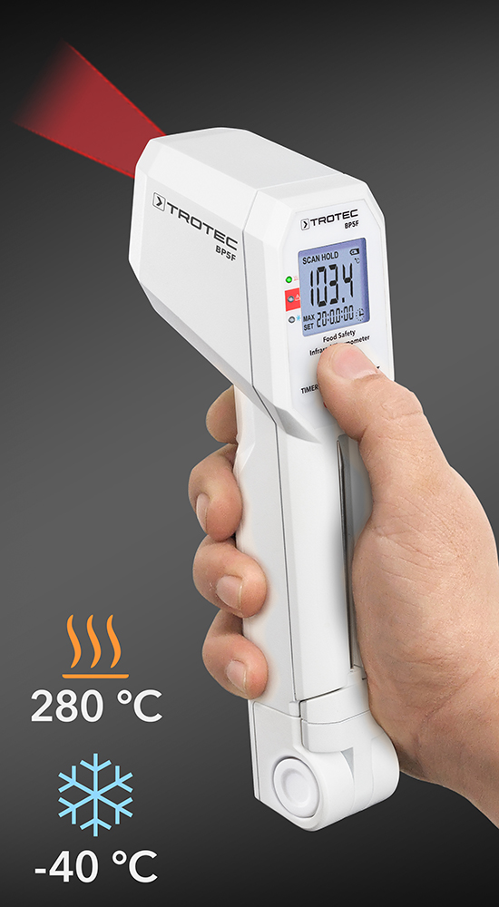 Thermomètre laser robuste, pratique et précis pour une mesure sans contact  de la température
