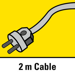 Câble caoutchouc robuste de 2 m