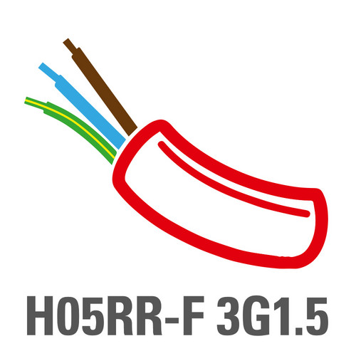 Câble de type H05RR-F 3G1,5