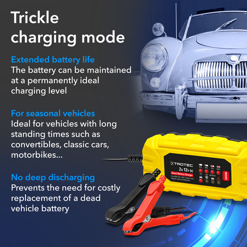 TROTEC Chargeur de batterie PBCS 6A charge de batterie voiture moto chargeur  universel - Conforama