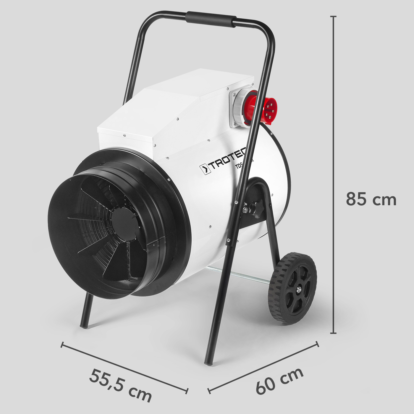 Construction robuste en forme de trolley, parfaite pour le chantier