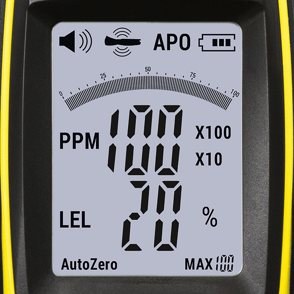 Détecteur de gaz BG40 : l’écran LCD