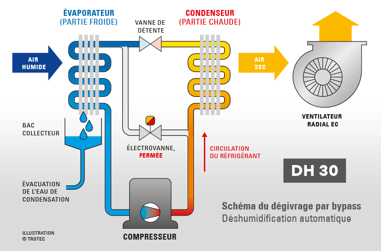 Le déshumidificateur industriel DH 30 - TROTEC