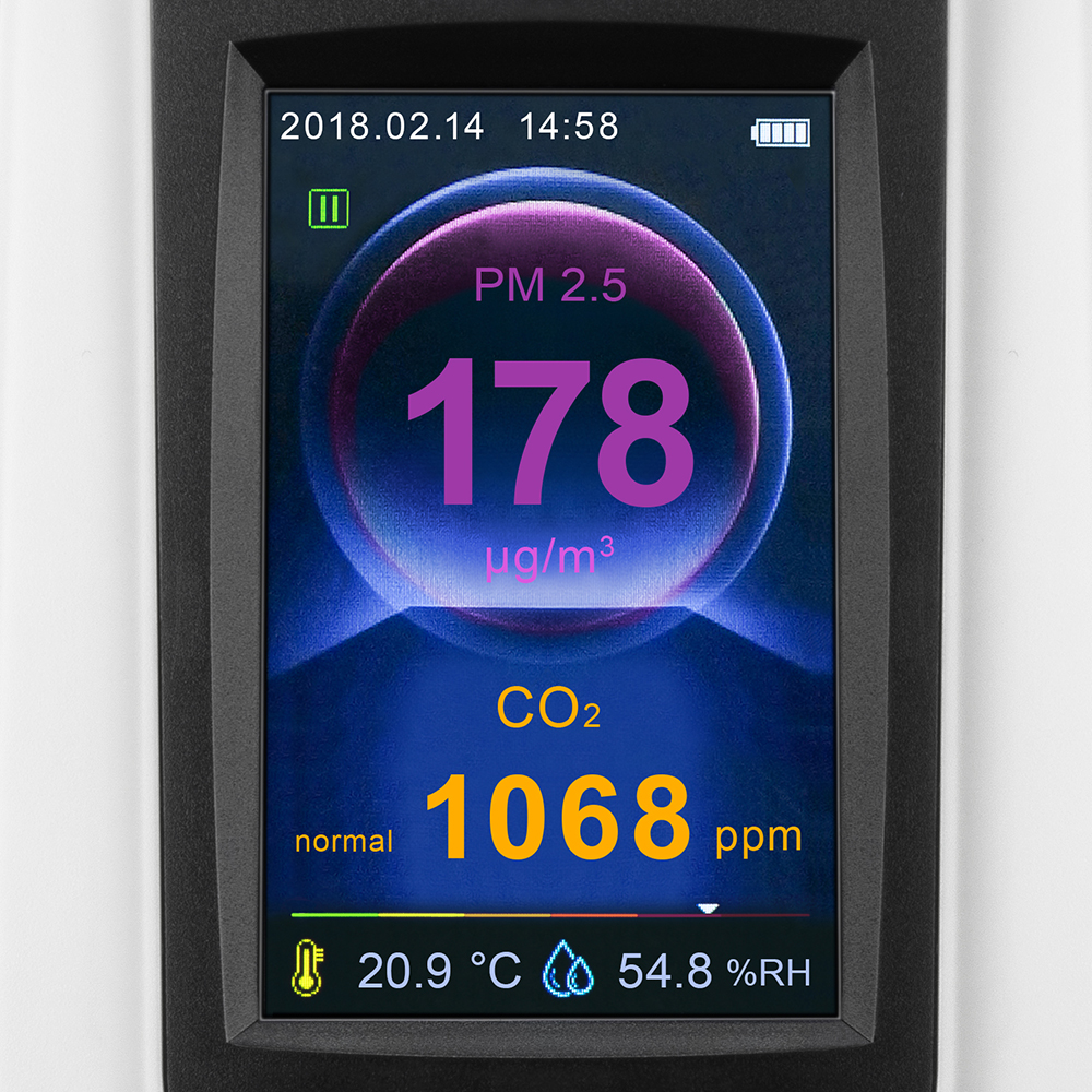 Moniteur de la qualité de l'air avec capteur PM2.5 et 3 fonctions