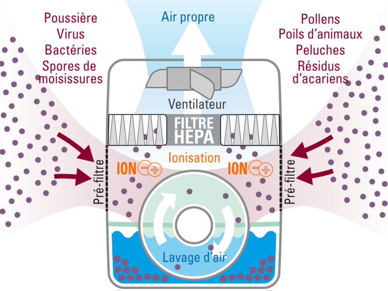 Laveur d'air VS purificateur d'air : quelles différences ?