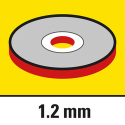 Épaisseur de disque de tronçonnage 1,2 mm