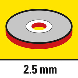 Épaisseur de disque de tronçonnage 2,5 mm