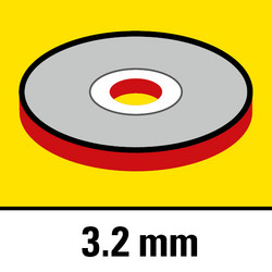 Épaisseur de disque de tronçonnage 2,5 mm