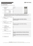 Fiche technique du climatiseur local PAC 2015 E (INT)