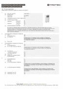 Fiche technique produit PAC 2620 E (INT)
