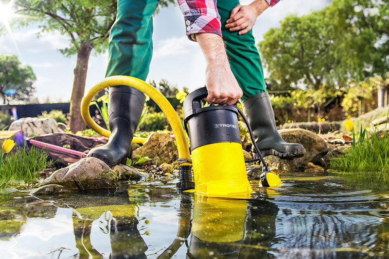 Idéale pour vider l’eau des étangs