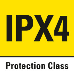 Indice IPX4 : étanche aux projections d’eau de toutes les directions