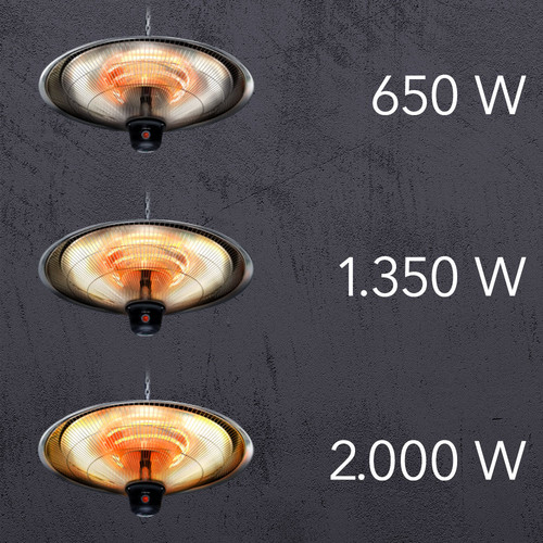 IR 2000 SC : 3 niveaux de chauffage