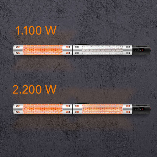 IR 2200 : niveaux de chauffage