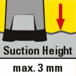 L’appareil pompe jusqu’à un niveau d’eau résiduel de 3 mm