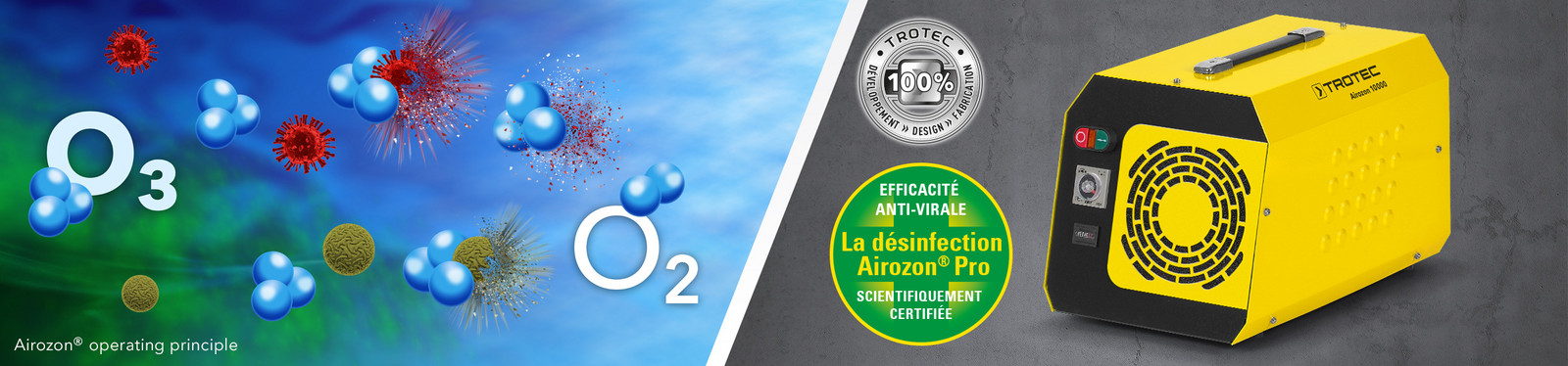 Générateur d'ozone Airozon 10000 - TROTEC