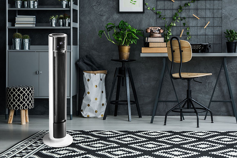 Le ventilateur colonne design TVE 39 T au salon