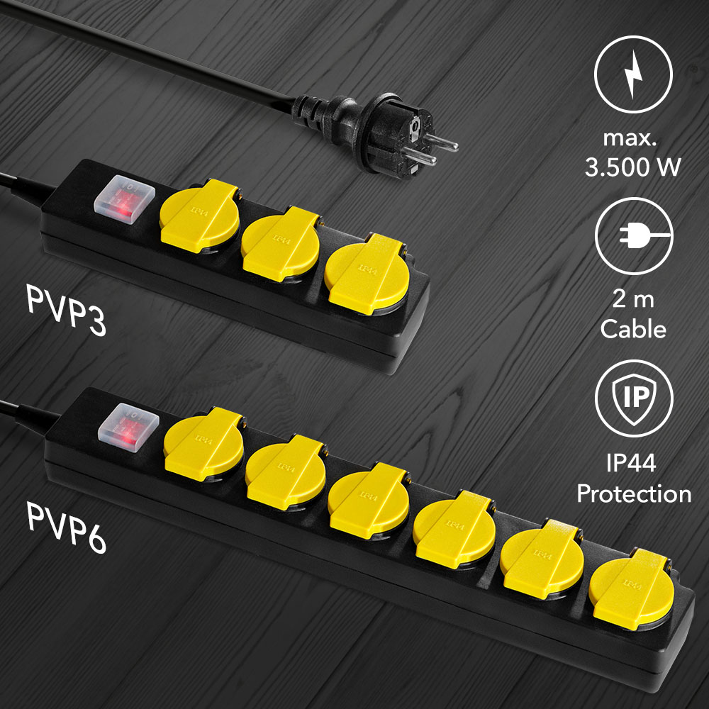 Les blocs multiprises de la série PVP