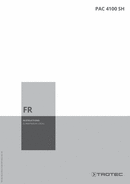 Manuel d'utilisation climatiseurs PAC 4100 SH (FR)