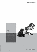 Manuel d'utilisation meuleuse d’angle sans fil PAGS 20-115 (FR)