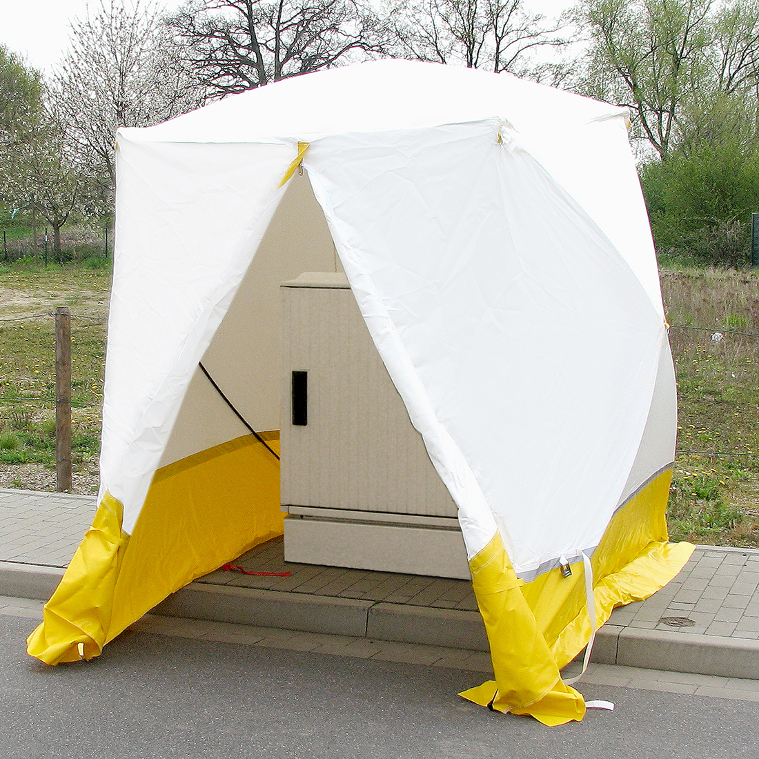 Fabrication d'une tente air captif de chantier pour un menuisier 