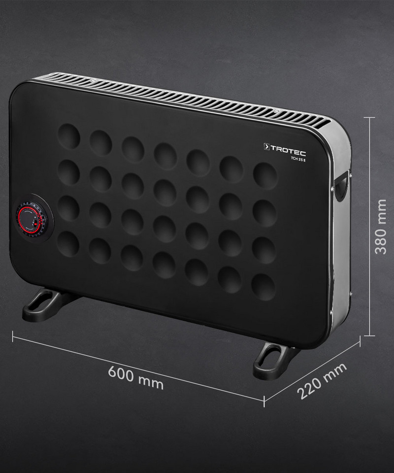 TROTEC Convecteur design TCH 25 E, chauffage électrique, 2000 W, radiateur  électrique à convection chauffage d'appoint chauffage mobile portatif