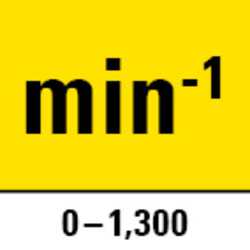 Vitesse de ralenti 1 300 min-1