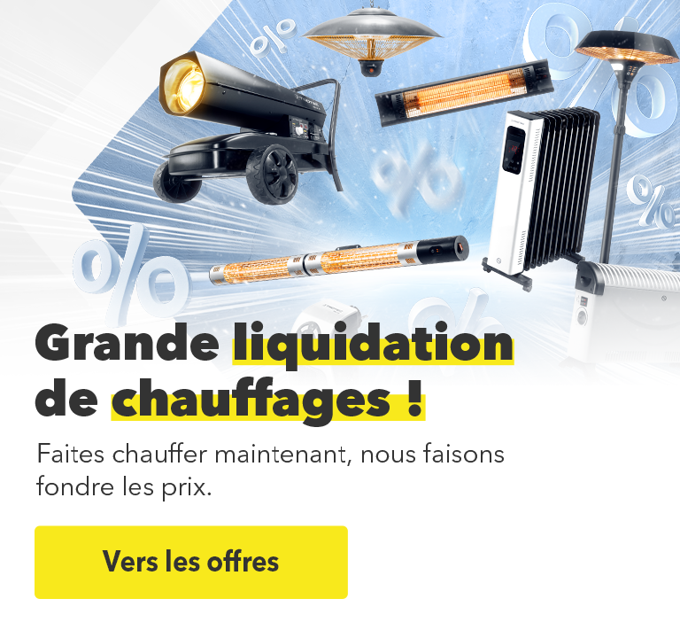 Grande liquidation de chauffages ! - Faites chauffer maintenant, nous faisons fondre les prix.